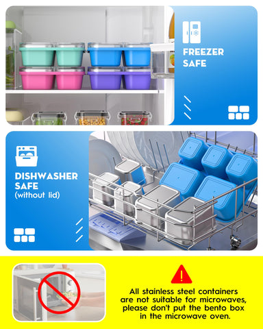 BiuLeon Snackle Box leak-proof seal prevents spills during transport.
