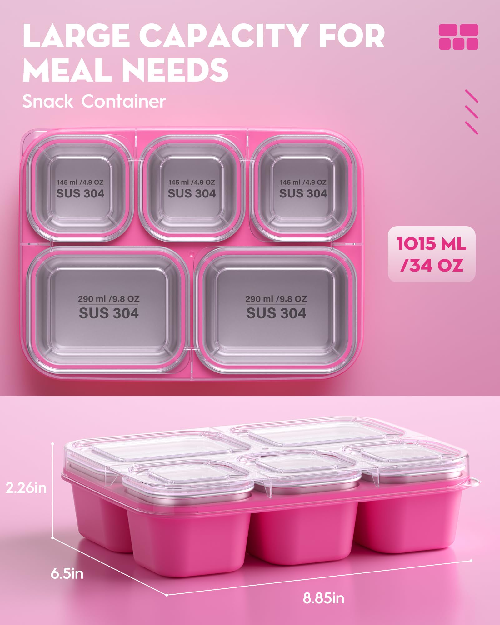 BiuLeon Snackle Box lid seal demonstrates leak-proof performance for travel.