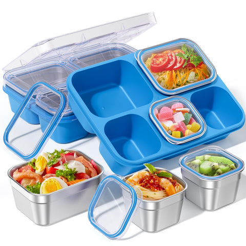 BiuLeon Snackle Box tray with five compartments for organized snacks on the go.