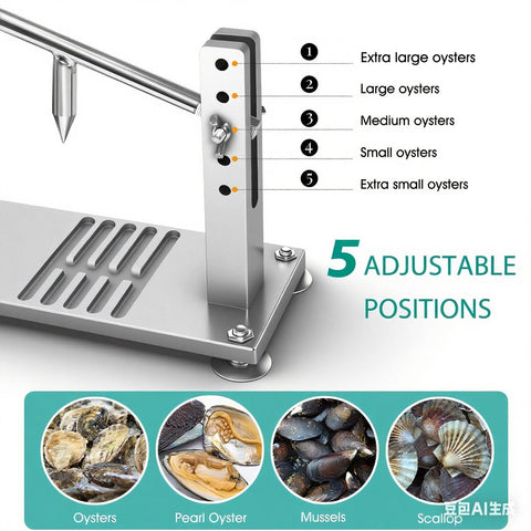 BIUWING Stainless steel pry stick extends leverage for effortless shell opening