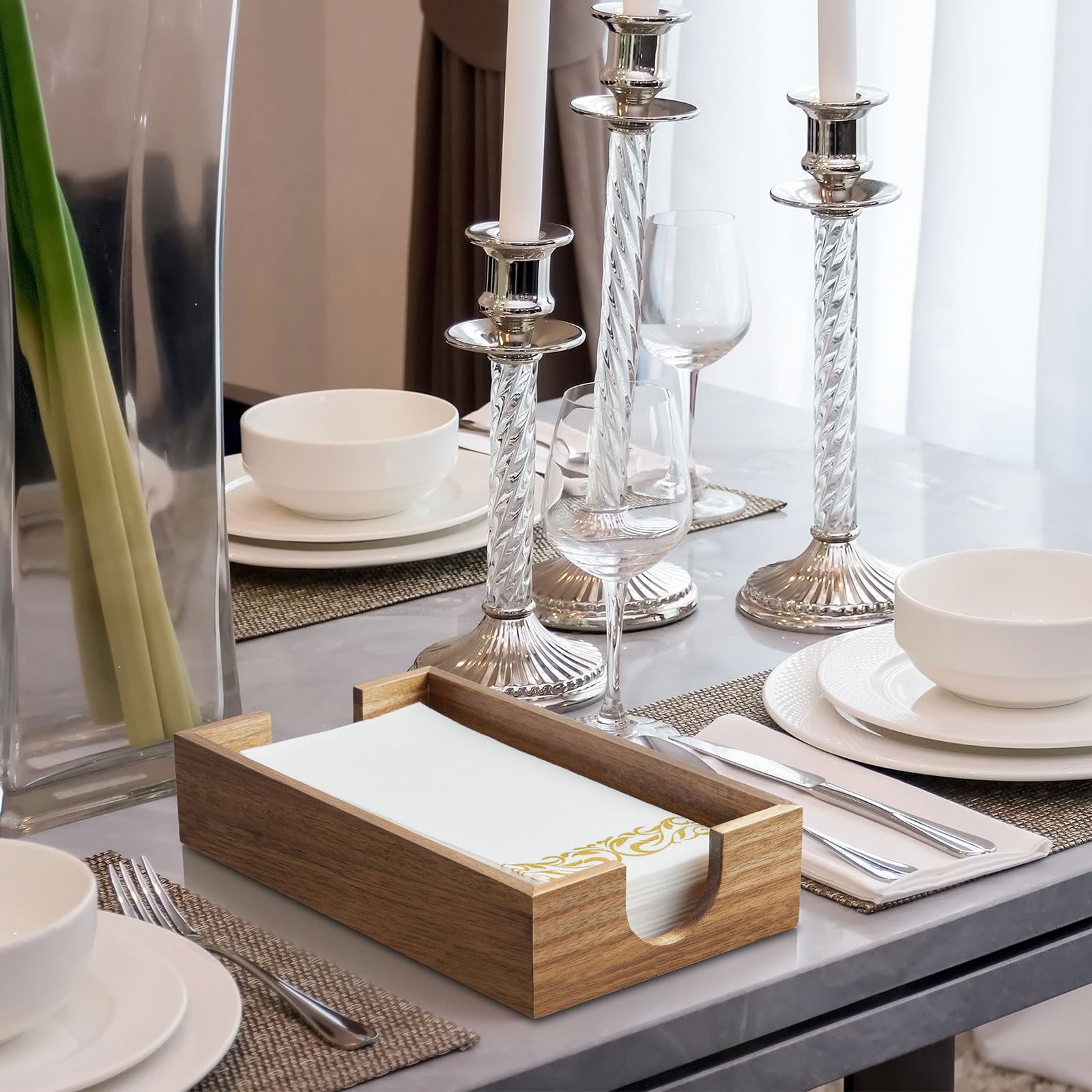 Bivvclaz napkin holder for kitchen table, keeps napkins tidy.