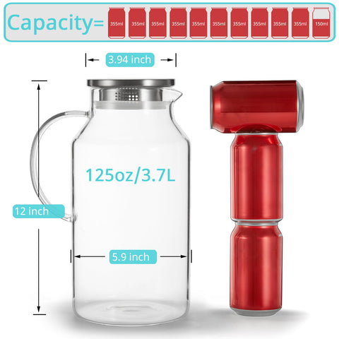 Bivvclaz pitcher lid with built-in strainer preserves ice and fruit while pouring.