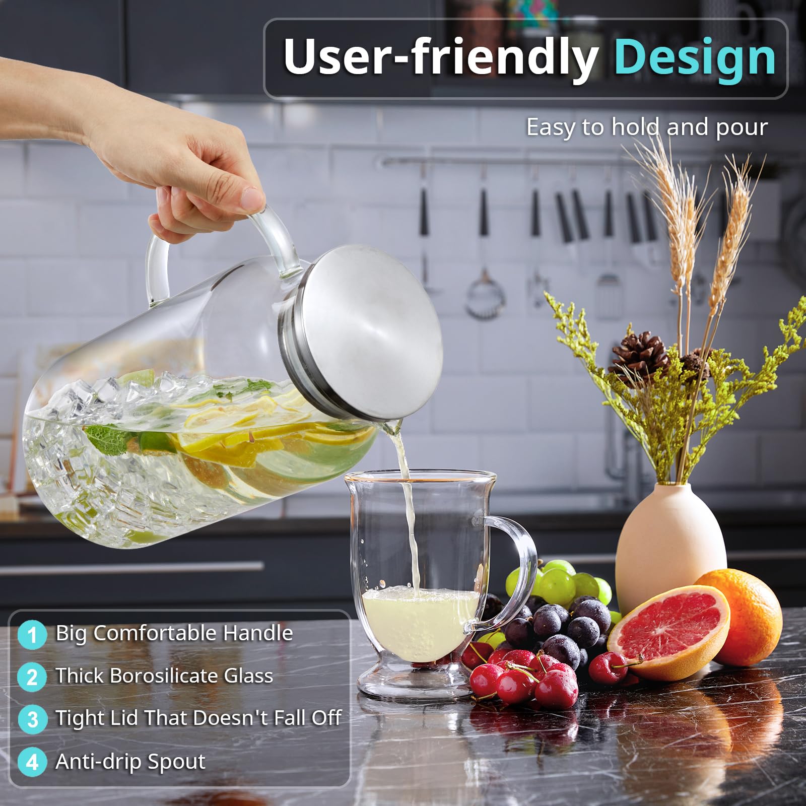 Bivvclaz drip-free pour-spout for clean serving of hot or cold drinks.