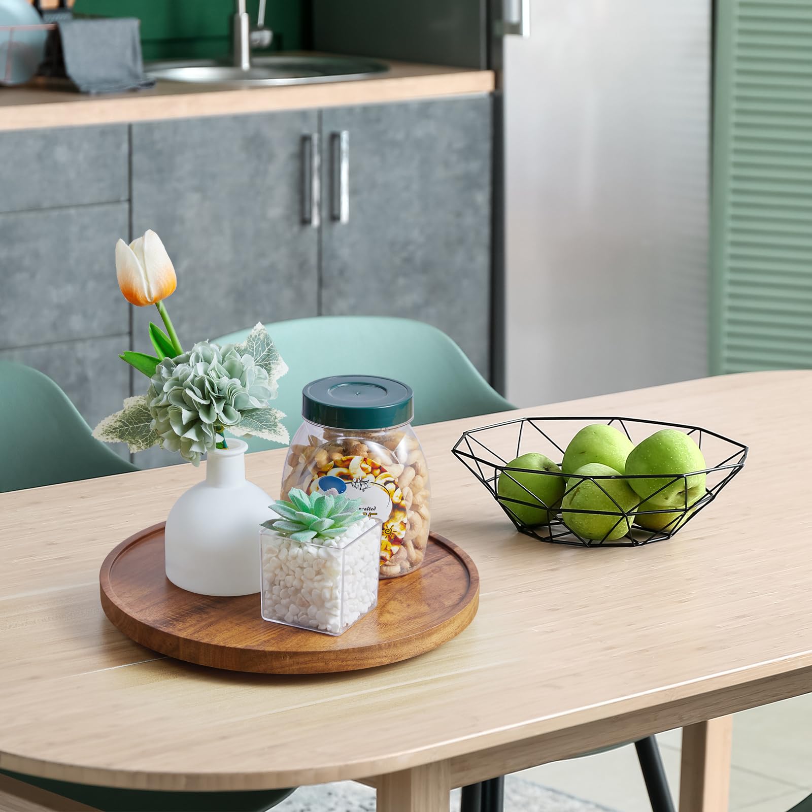 Bivvclaz solid acacia wood tray offers natural warmth and durability