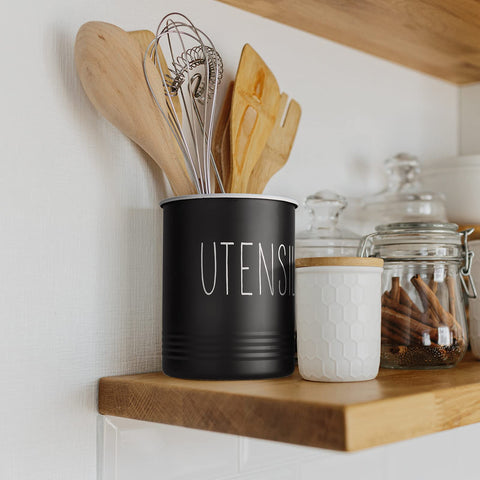 Bivvclaz vintage decor utensil holder complements rustic spaces