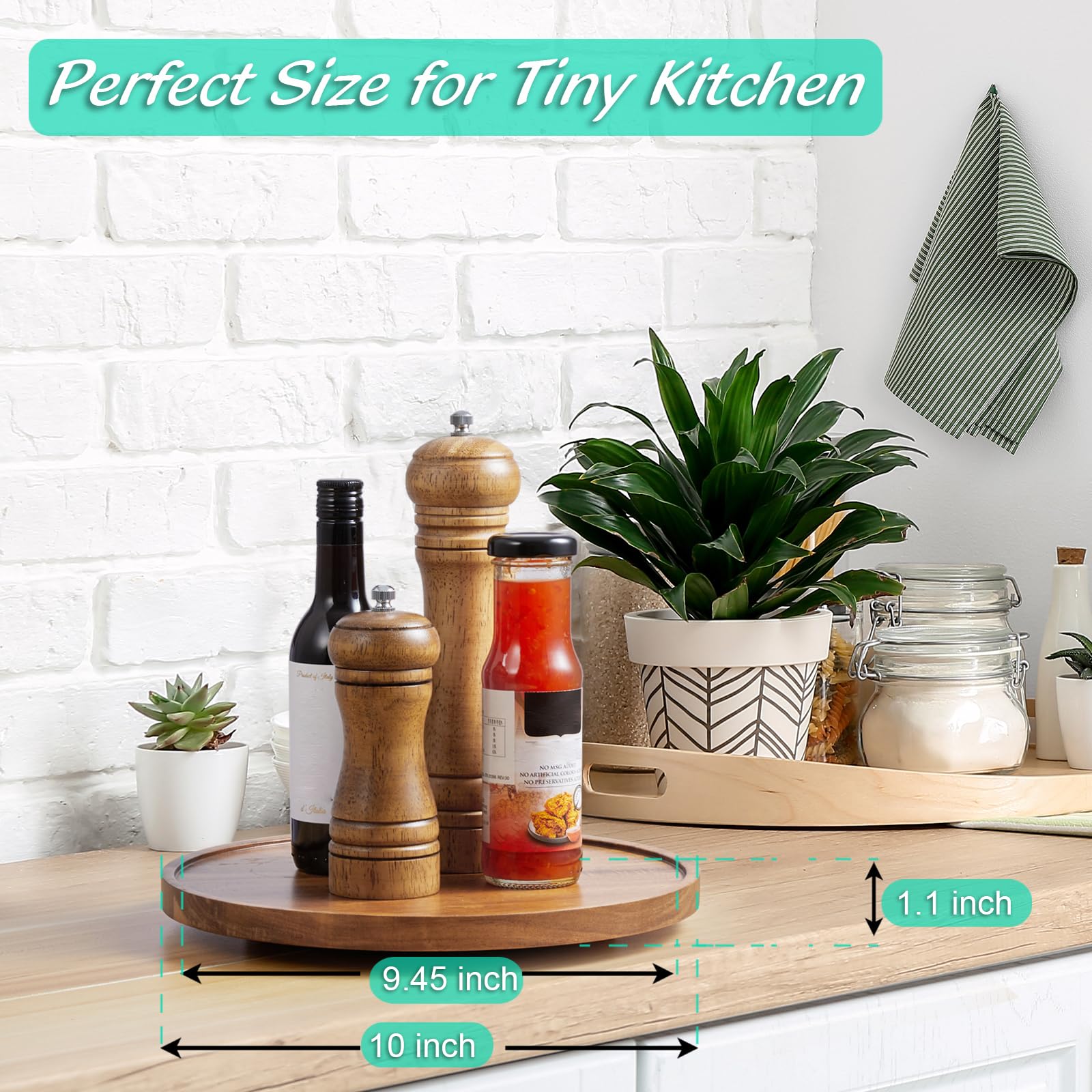 Bivvclaz vintage decor tray ideal for candles, plants, or condiments
