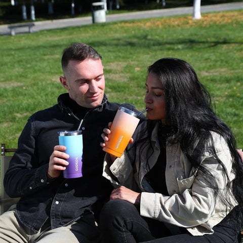 BJPKPK 20oz tumbler fits most car cup holders for easy on-the-go hydration.