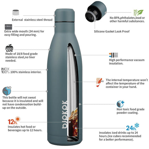 BJPKPK 25oz bottle held in hand demonstrates comfortable grip and spill‑proof lid.