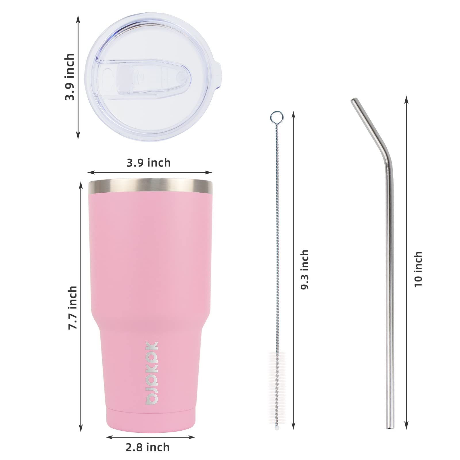BJPKPK stainless steel vacuum insulation keeps drinks hot or cold