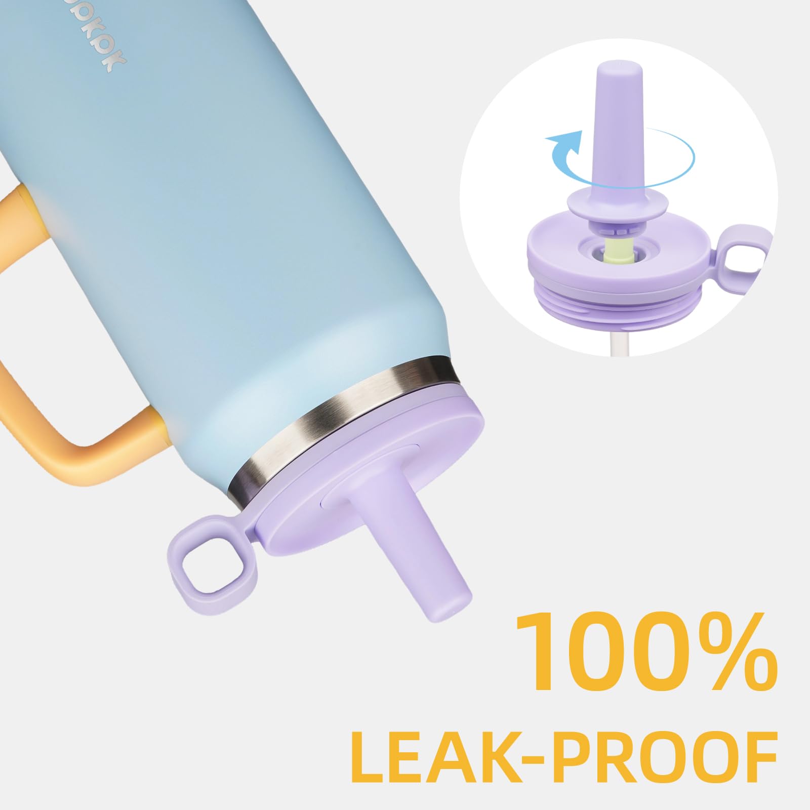 BJPKPK dishwasher-safe tumbler for quick cleaning after travel or workouts.