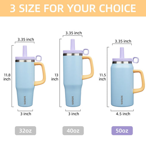 BJPKPK 50 oz capacity supports daily hydration at home, office, or outdoors.