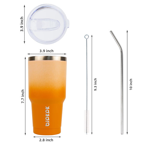 BJPKPK double-wall insulated stainless steel maintains temperature with no condensation.