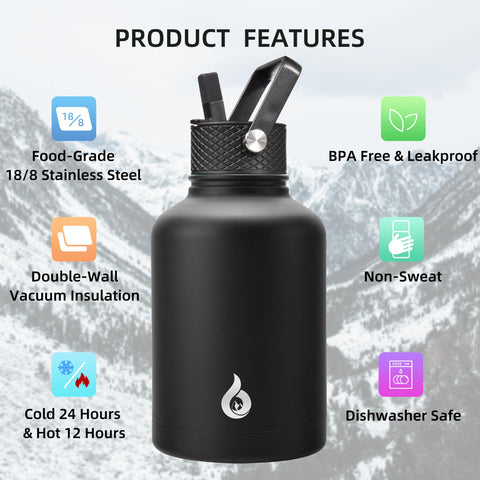 BJPKPK paracord handle enables easy carrying during hikes and workouts.