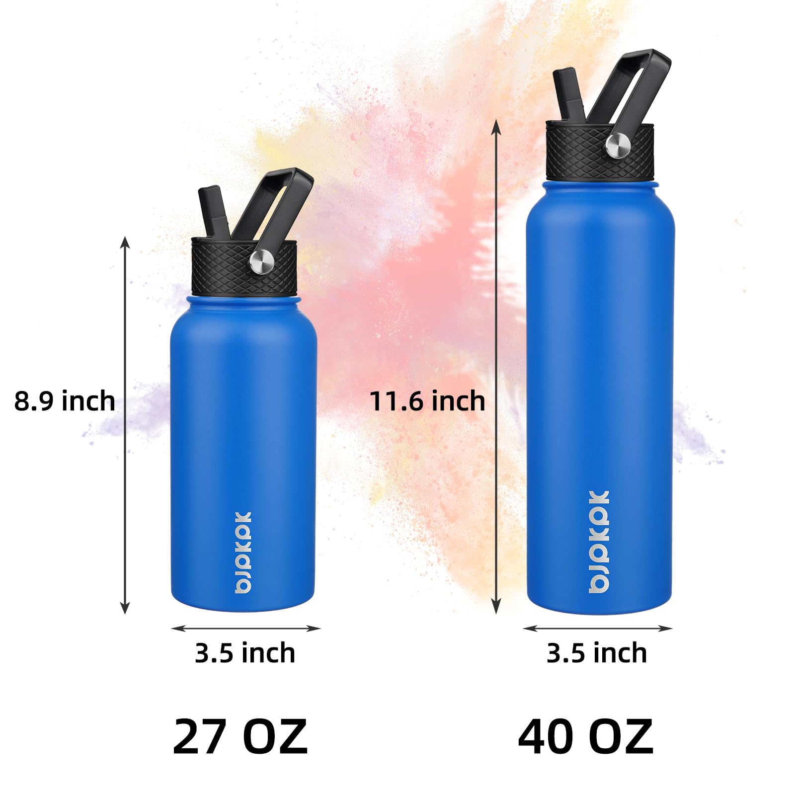 BJPKPK sapphire bottle with handle for easy transport throughout the day
