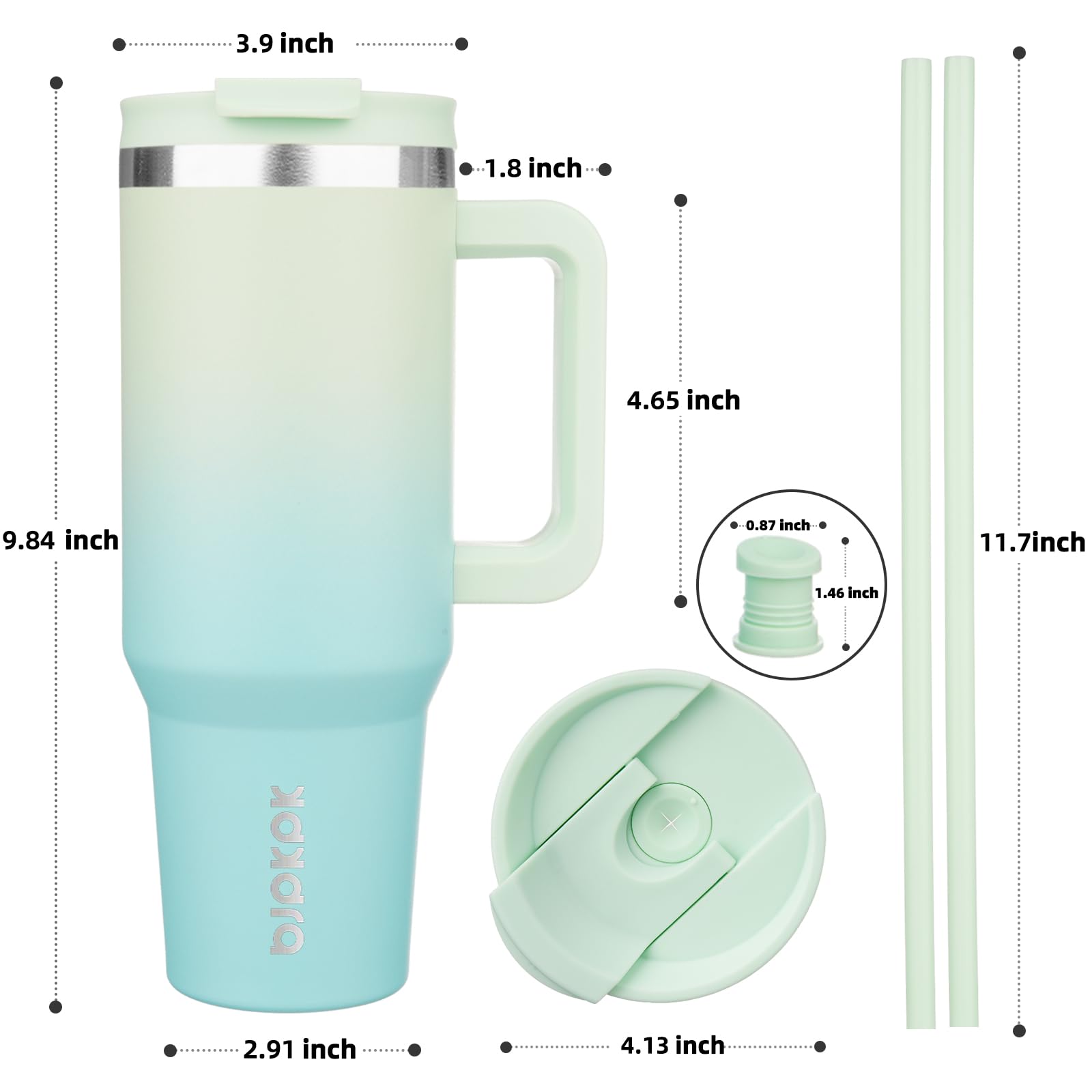 BJPKPK travel tumbler fits cupholders for commutes and workouts