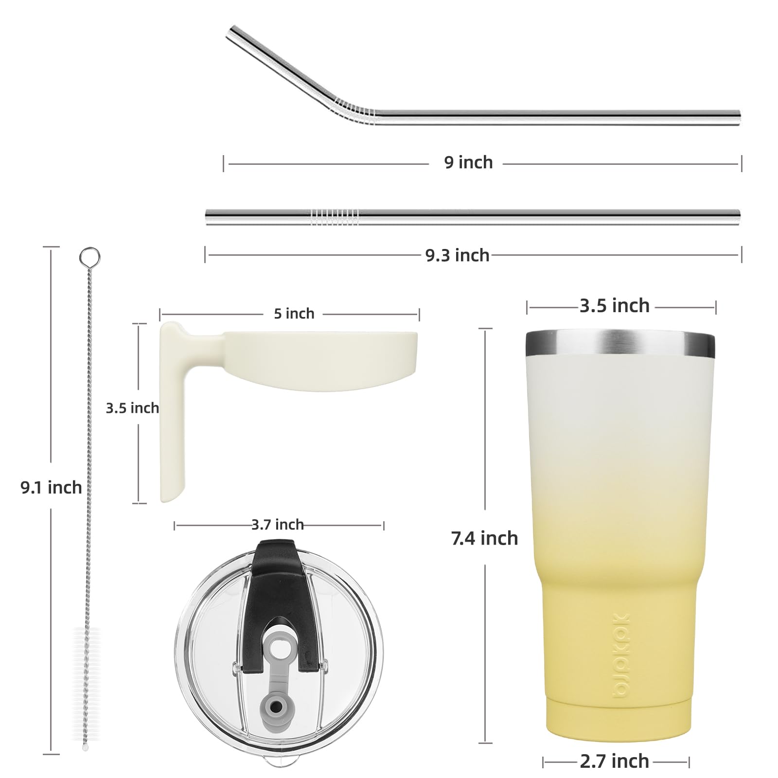 BJPKPK tumbler fits most car cup holders for easy travel