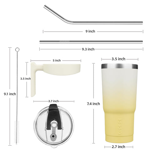 BJPKPK tumbler fits most car cup holders for easy travel