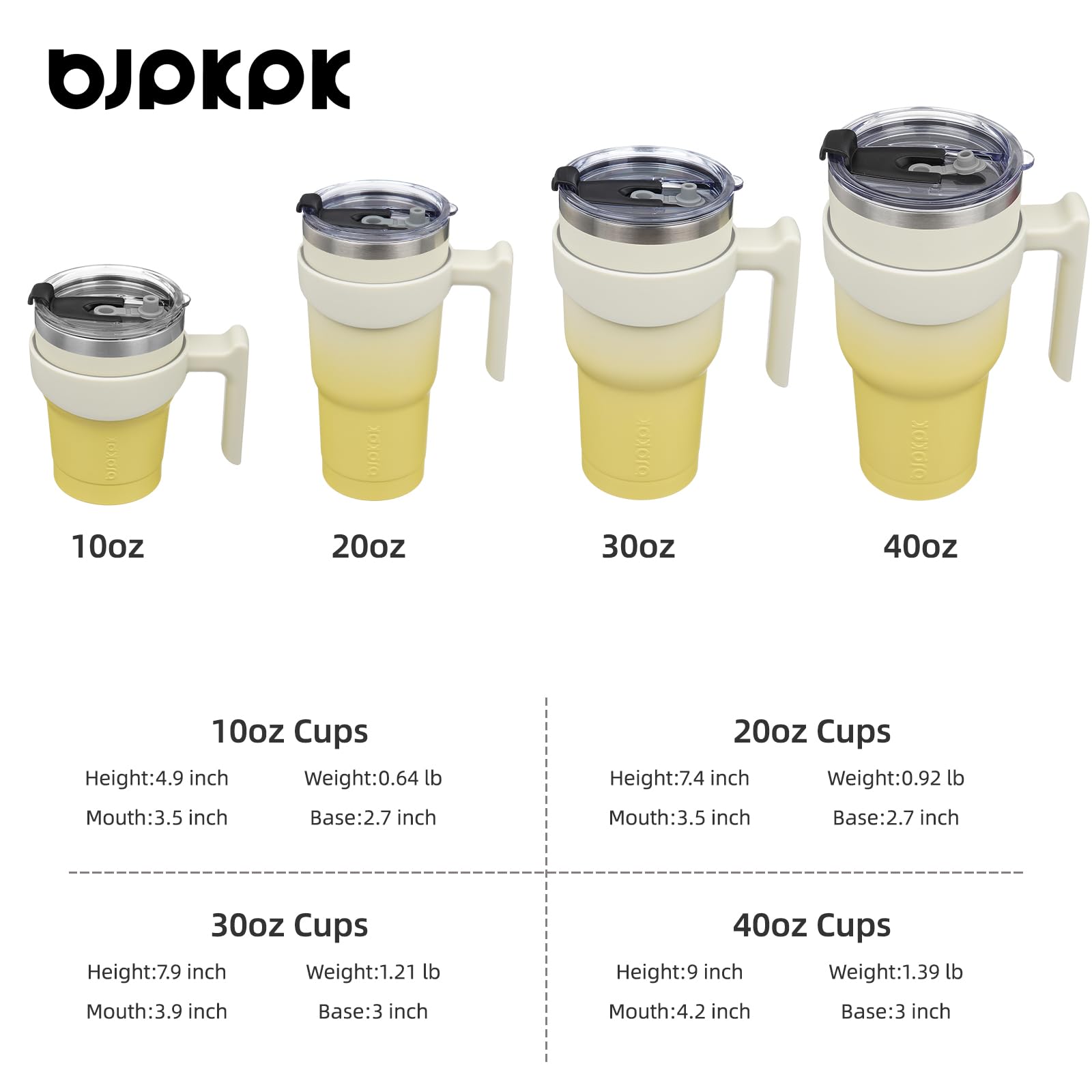 Two lids included for sip or flip directions with BJPKPK tumbler