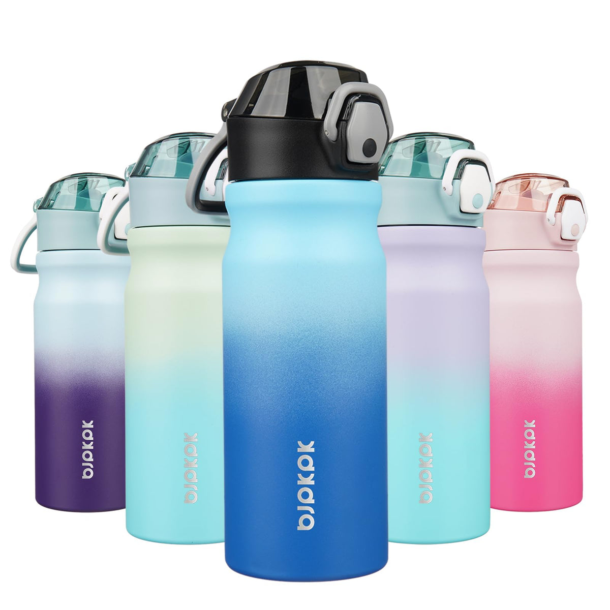 BJPKPK water bottle sky straw-lid for easy on-the-go sipping.