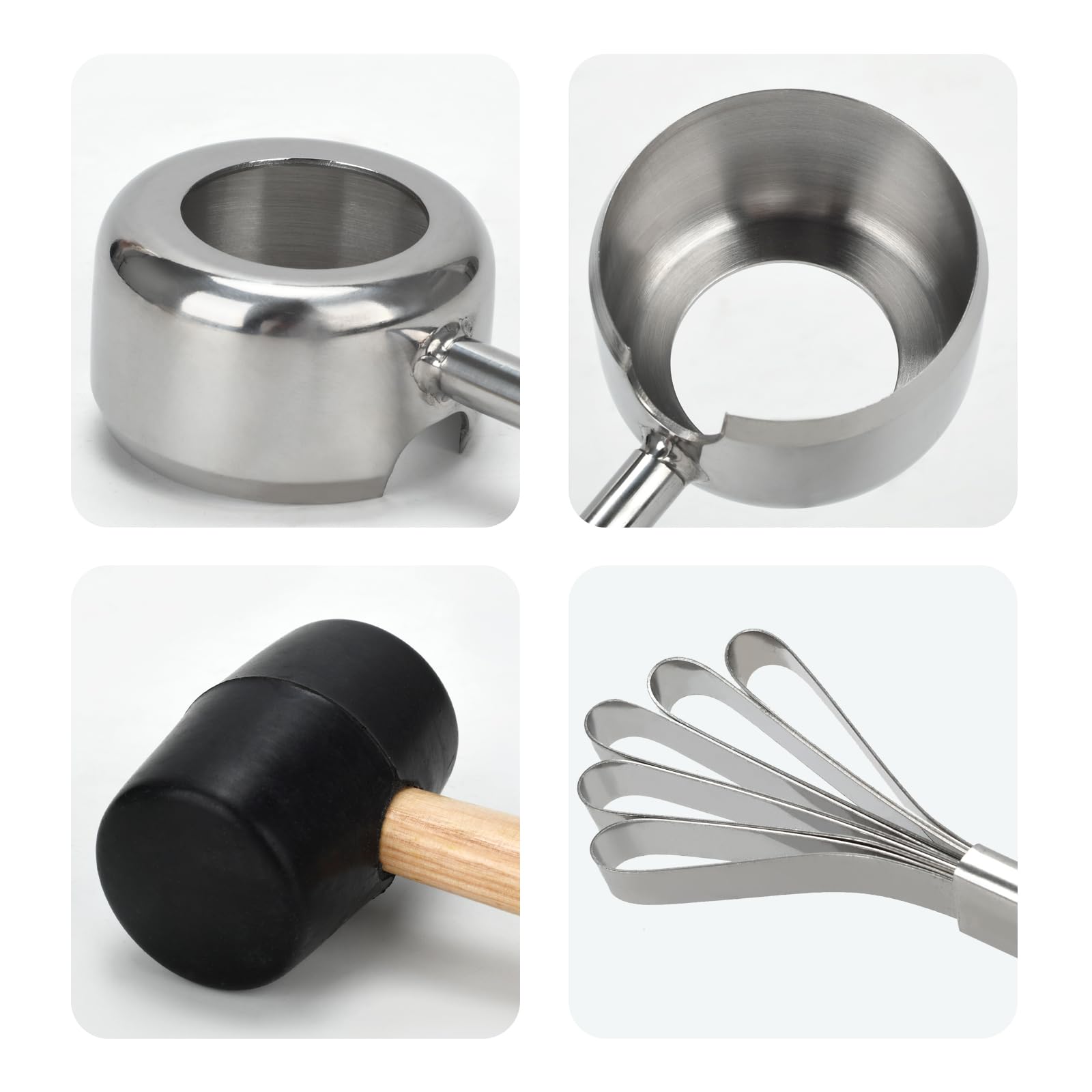 BJSSBJH Coconut Hammer: comfortable grip enables safe, controlled coconut cracking.