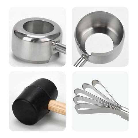 BJSSBJH Coconut Hammer: comfortable grip enables safe, controlled coconut cracking.