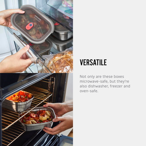BLACK BLUM lunch box is dishwasher-safe for effortless cleaning after busy days.