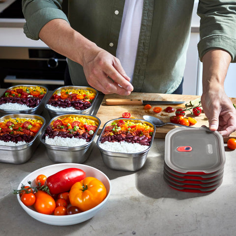 BLACK BLUM lunch box oven-safe container (lid excluded) adds cooking versatility in the kitchen.