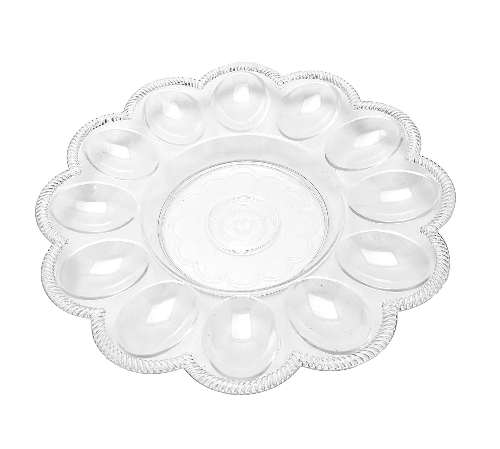 Black Duck Brand crystal-clear material close-up highlights durable serving surface.
