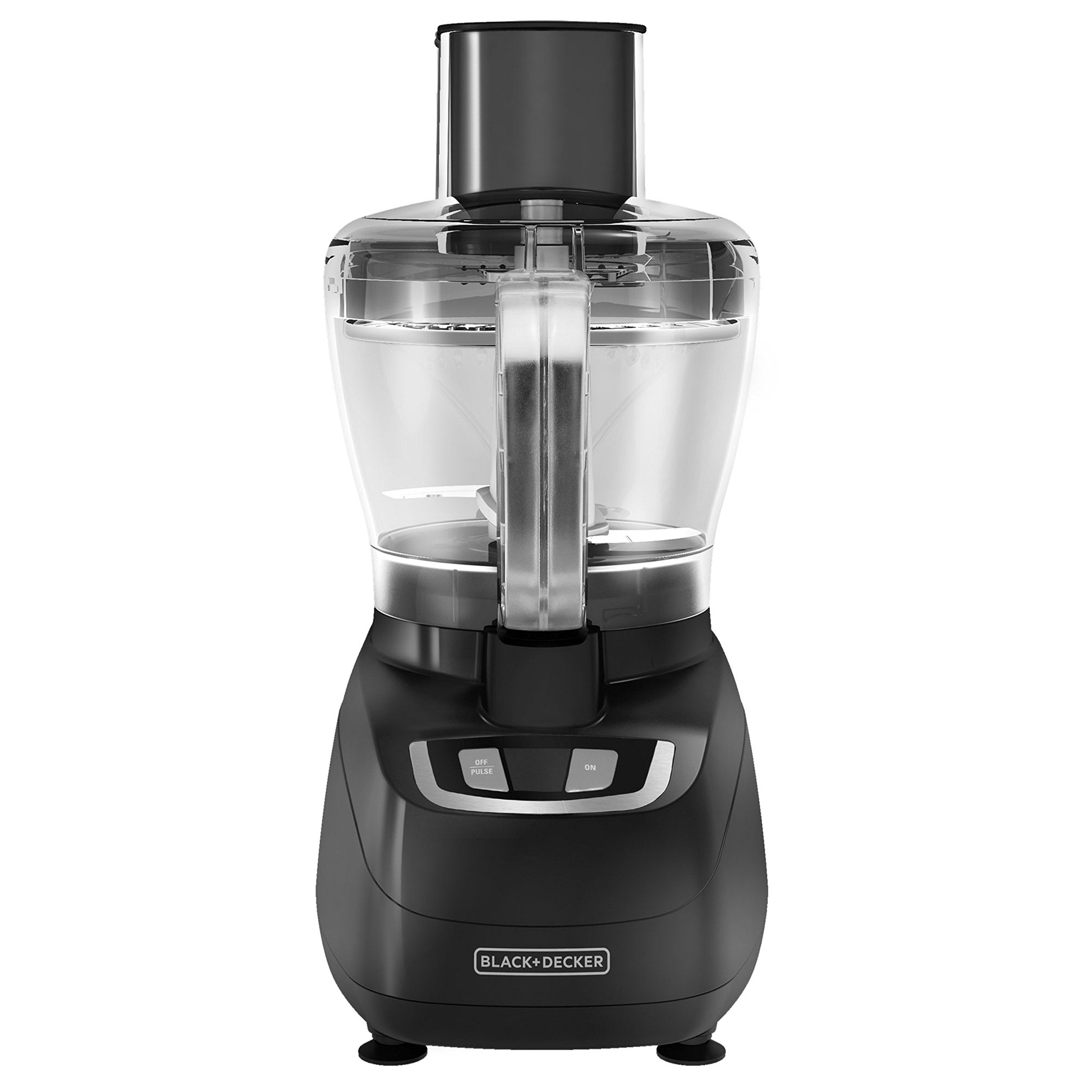 BLACK+DECKER FP1600B food-chute-pusher guides ingredients for consistent processing