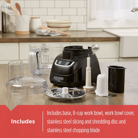 BLACK+DECKER FP1600B reversing-disc enables versatile disc options for vegetables and cheese