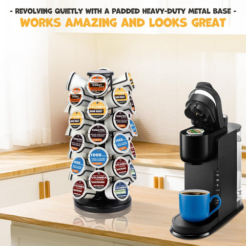 BLACKSMITH FAMILY k cups fit neatly in unique slots.