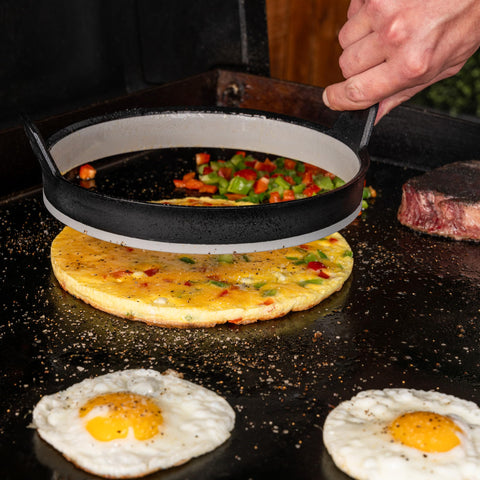 Blackstone griddle accessories set offers durable, dishwasher-safe use for busy mornings.