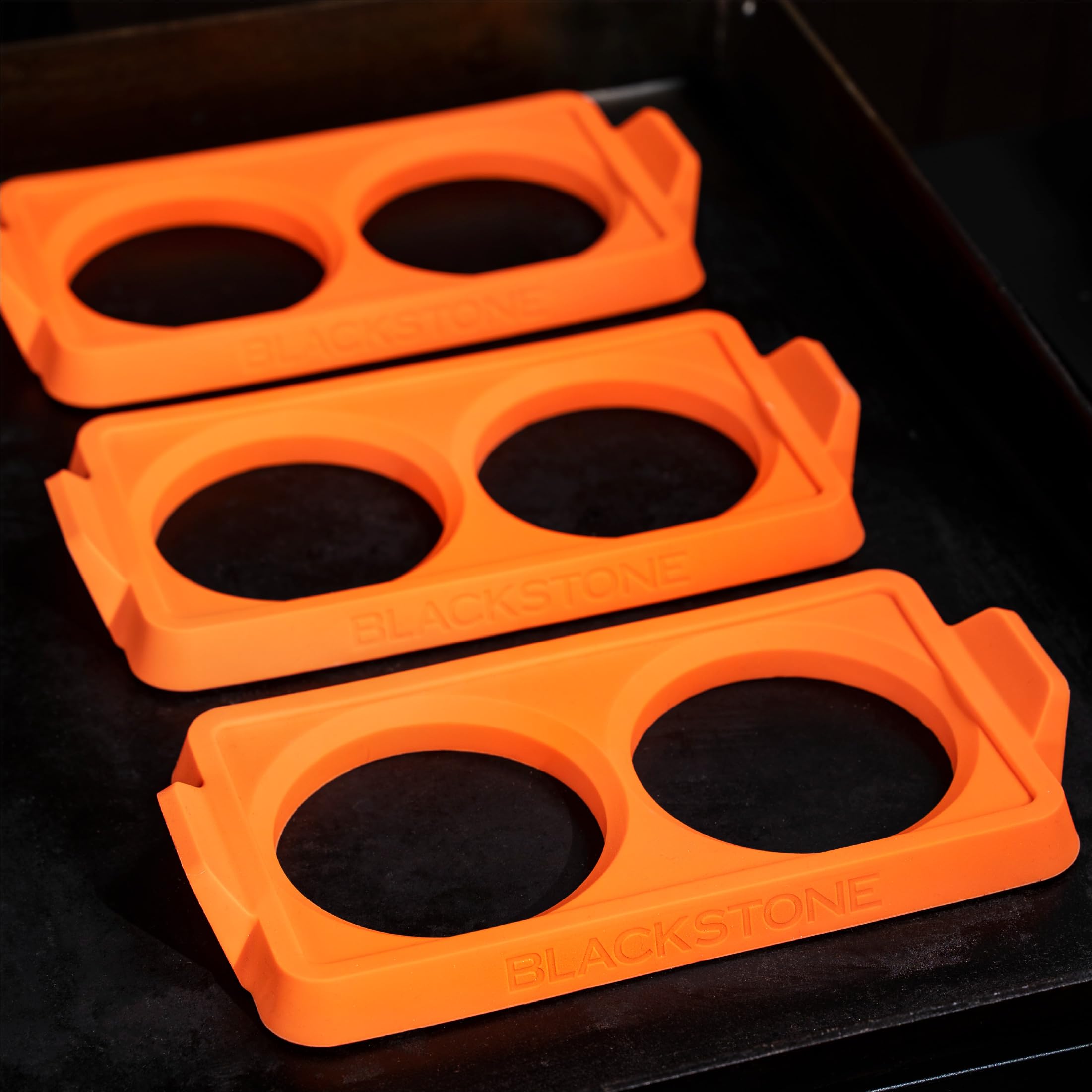 Portable Blackstone rings as a compact, travel-friendly griddle accessory.