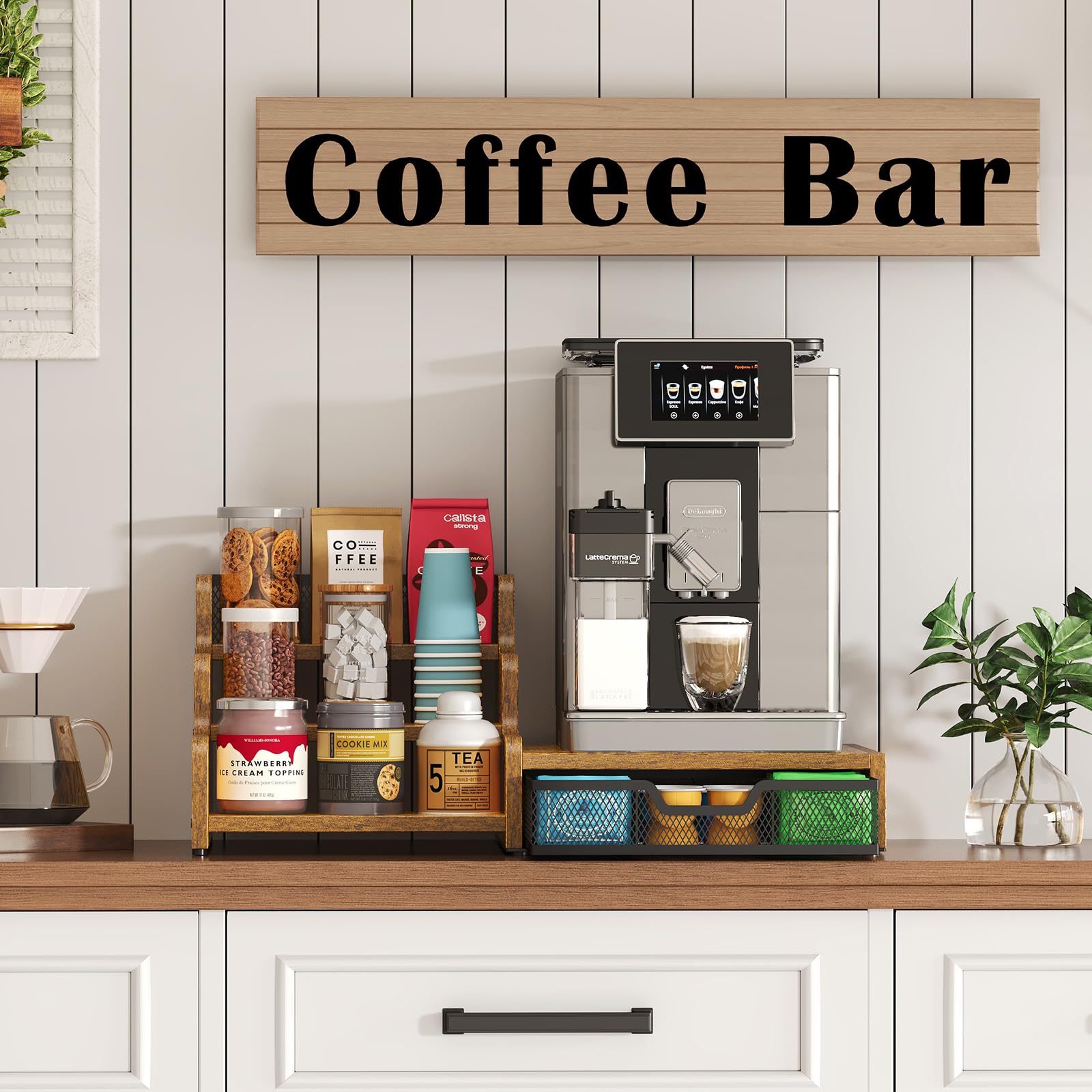 Bliesosfud rustic brown finish adds warm style to countertops