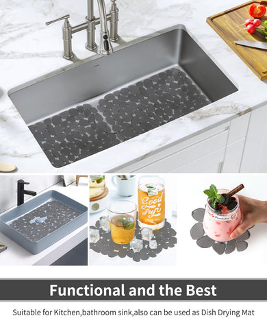 Bligli sink mat is easy to clean with soap and water.