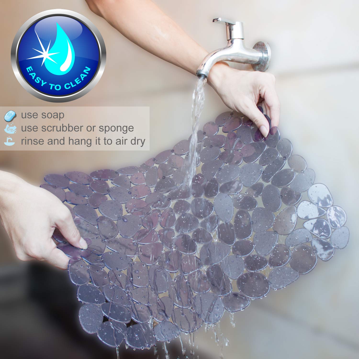 Bligli odorless PVC mat with no strong plastic smell.