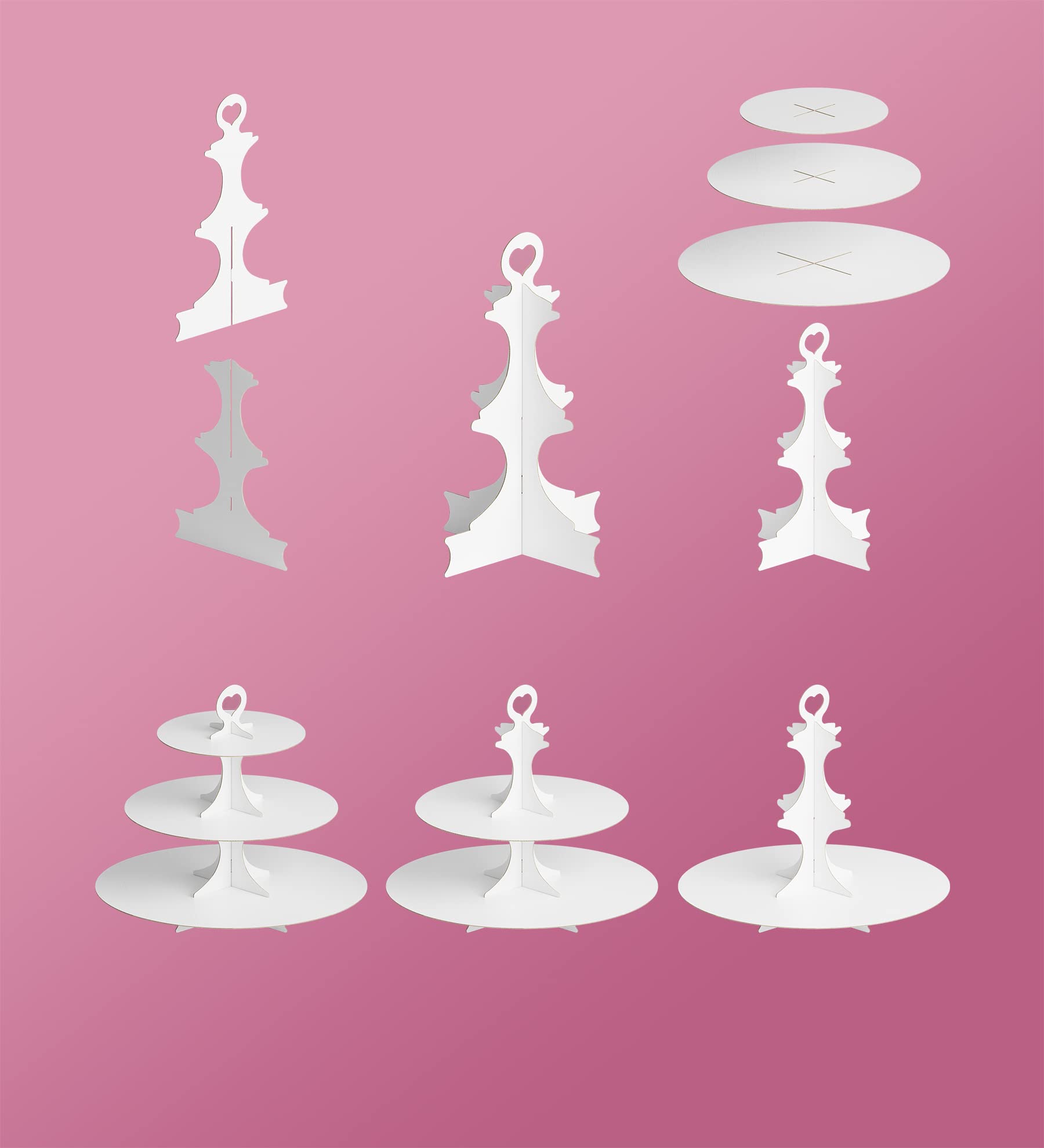 Blissur cupcake stand tower in a party setup for desserts