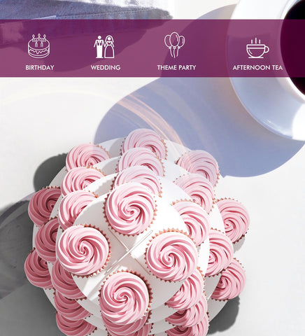 Blissur wedding-friendly cupcake stand suits formal and casual events.
