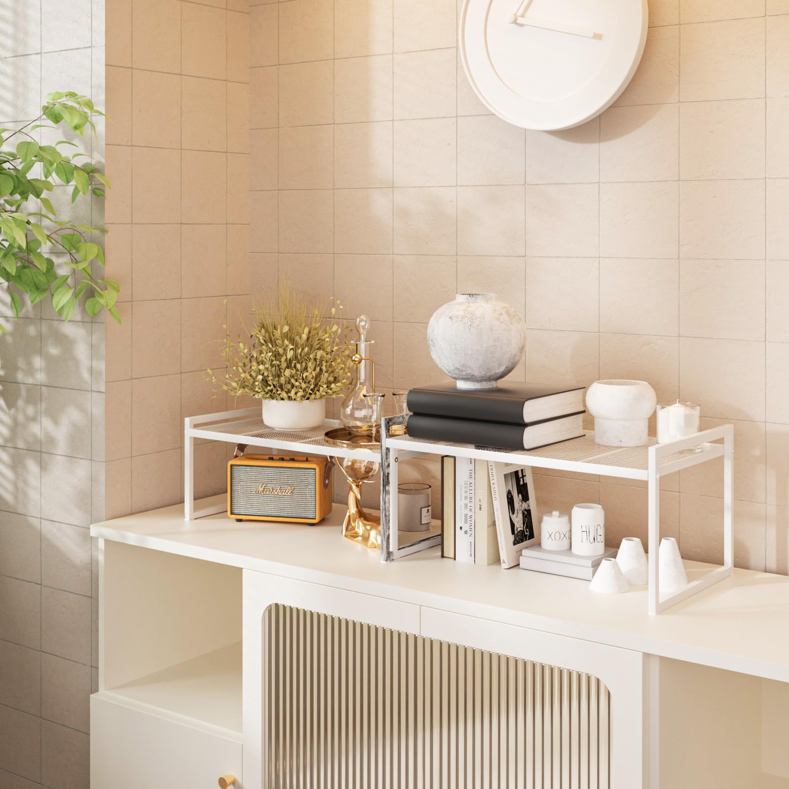 BlisXybion adjustable shelves arranged in flexible configuration.