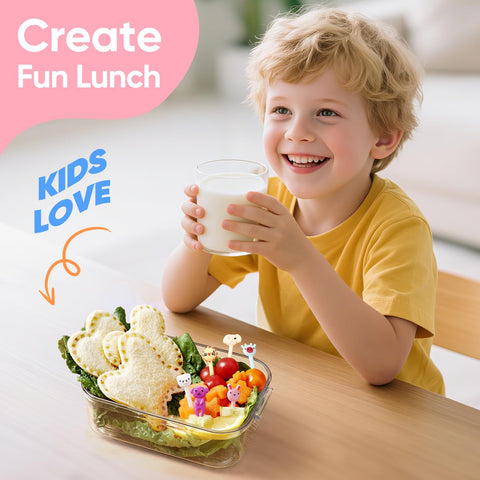 Blithcreav veggie and fruit cutters spark creative lunch ideas.