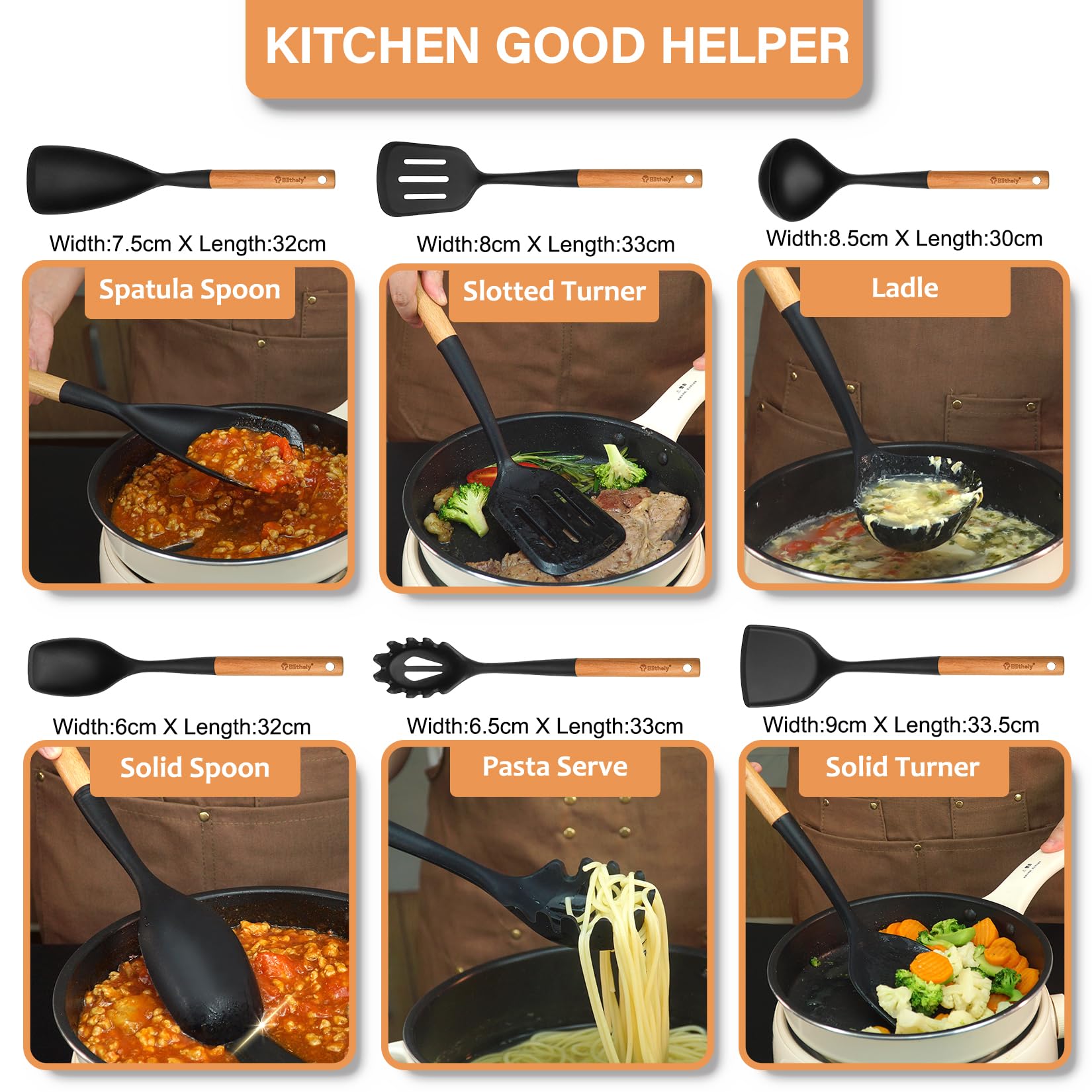Blithely slotted spoon: draining spoon ideal for vegetables and pasta.