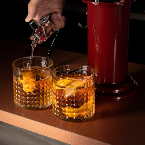Removable top for easy filling with spirits