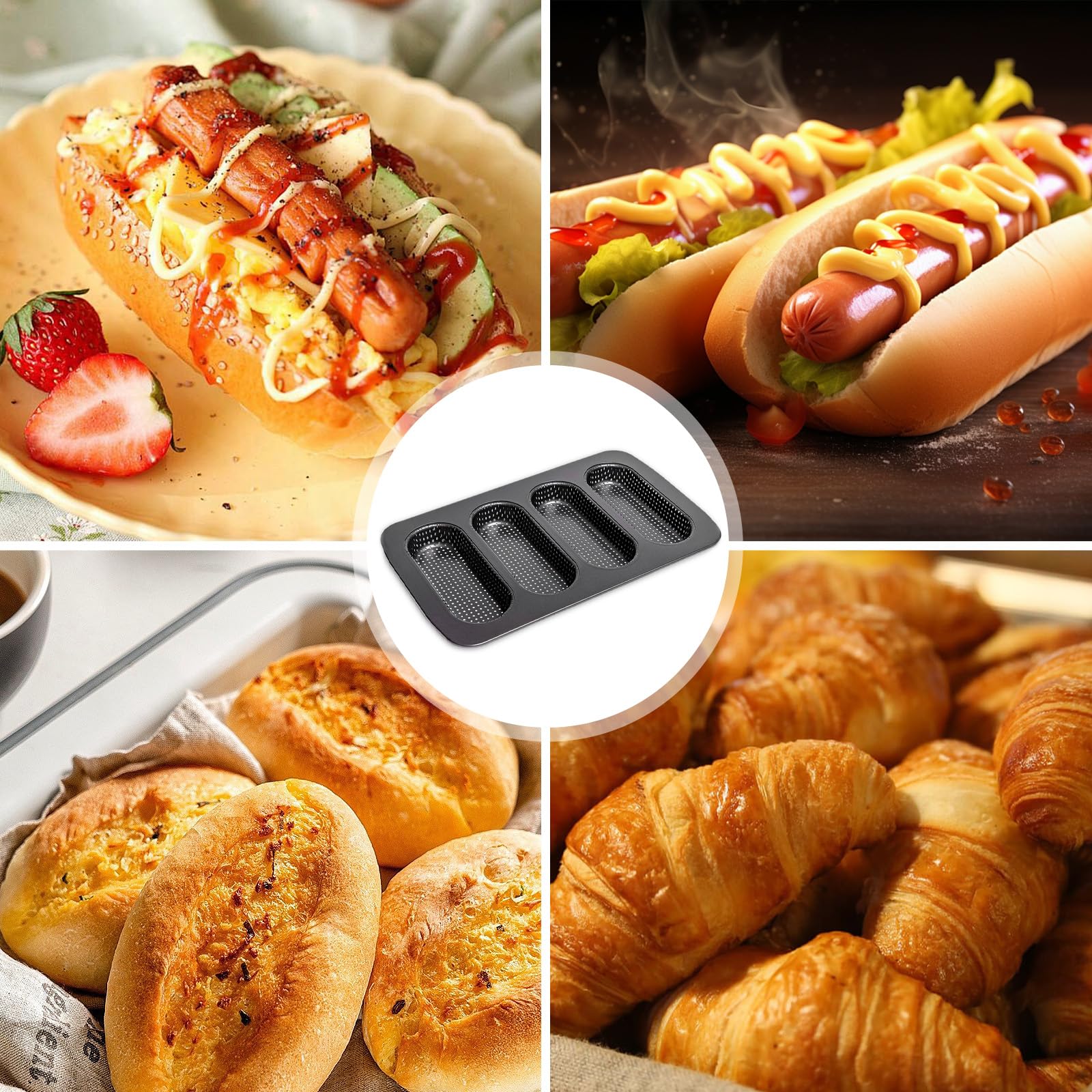 BLLREMIPSUR mini baguette tray ideal for small sandwiches and buns
