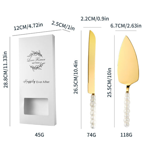 Bltnever gold-toned cake knife and server for long-lasting use and elegant occasions.