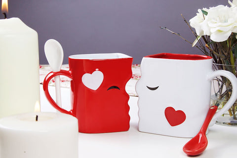 Blu Devil Kissing Mugs come in a gift-ready box for Valentine’s or anniversaries