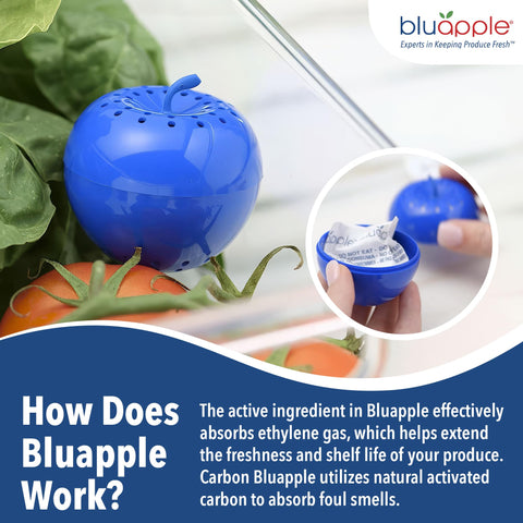 BluApple fruit and vegetable drawer storage helps maintain crisp texture during meals.
