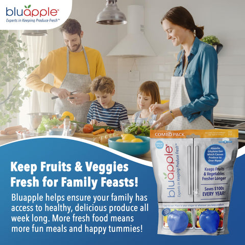 Bluapple in use with lettuce and avocado slows ripening