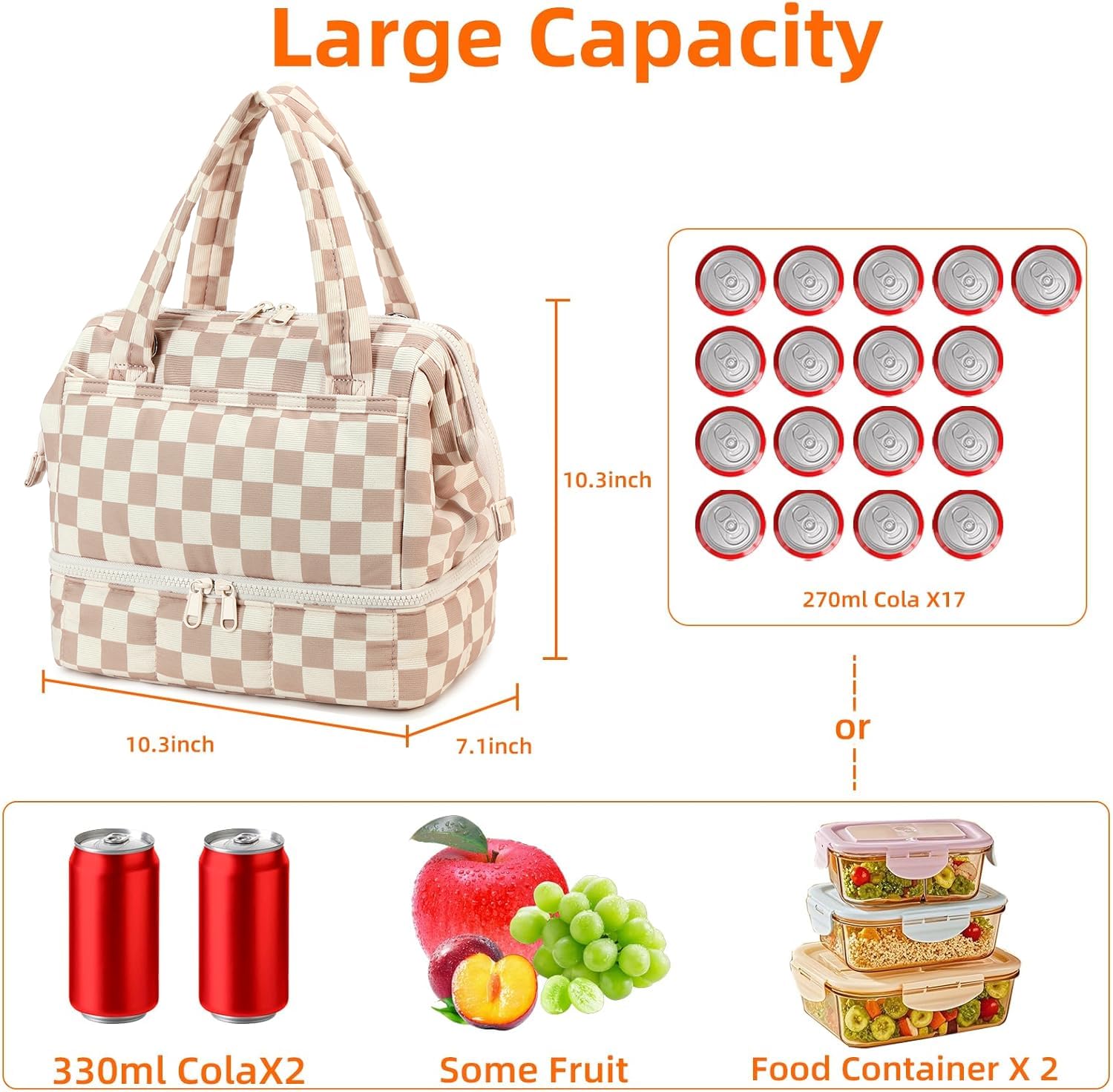 Bluboon insulated quilted material preserves temperature for longer meals.