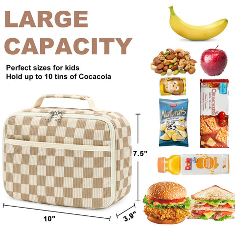 Bluboon lunch bag insulated interior keeps meals fresh for hours.