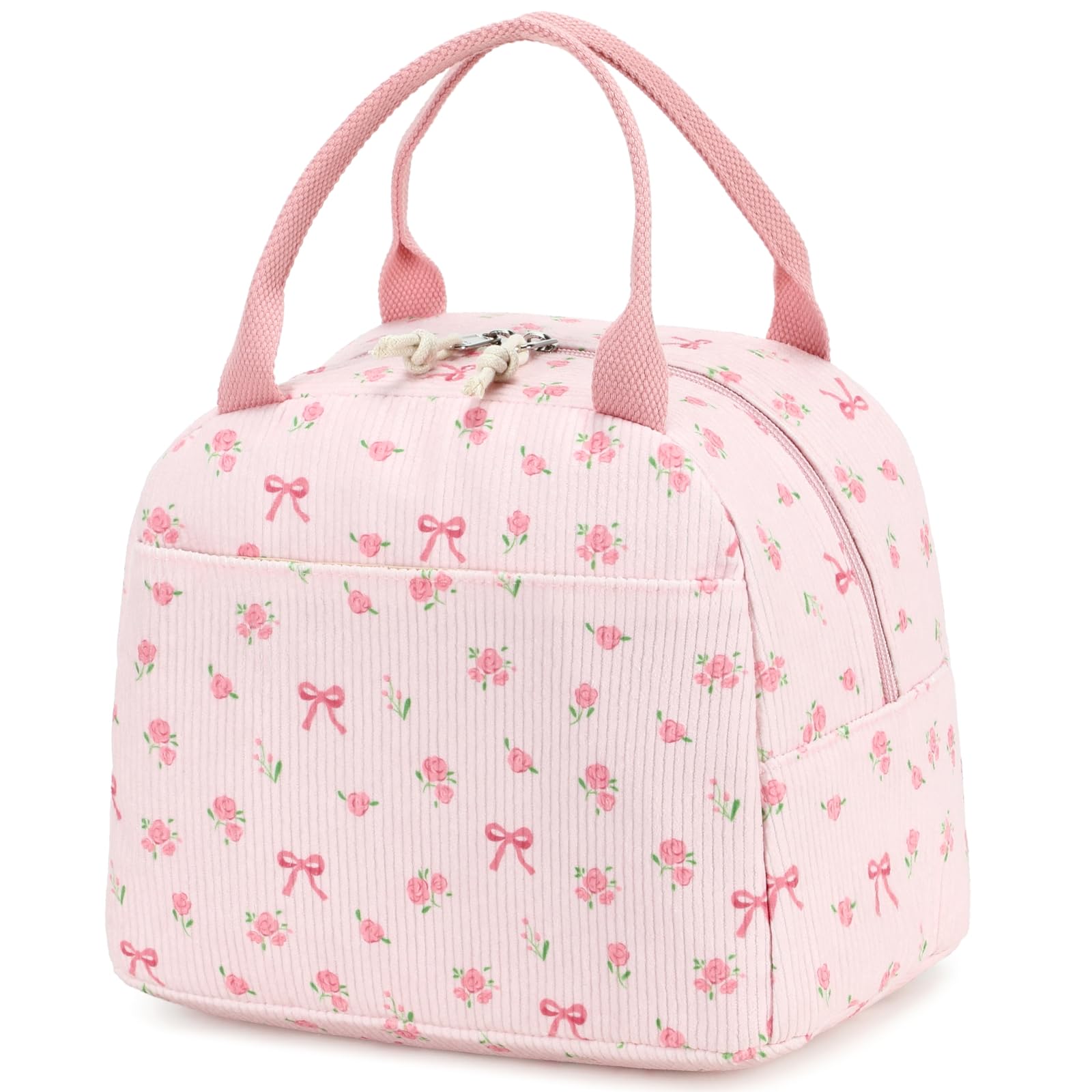 Bluboon lunch bag with front pocket for quick access to essentials and keys.